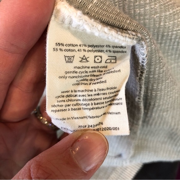 Donni open front long lightweight jersey sweater engineer stripe pockets OS - Picture 7 of 8